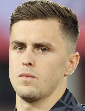 Foto de Christoph Baumgartner, jugador de RB Leipzig en la posición de Mediapunta