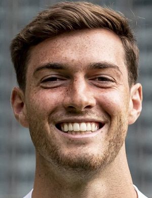 Foto de Joe Scally, jugador de Borussia Mönchengladbach en la posición de Lateral derecho