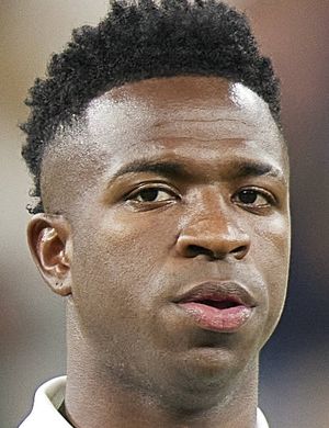 Foto de Vinícius Júnior, jugador de Real Madrid en la posición de Extremo izquierdo